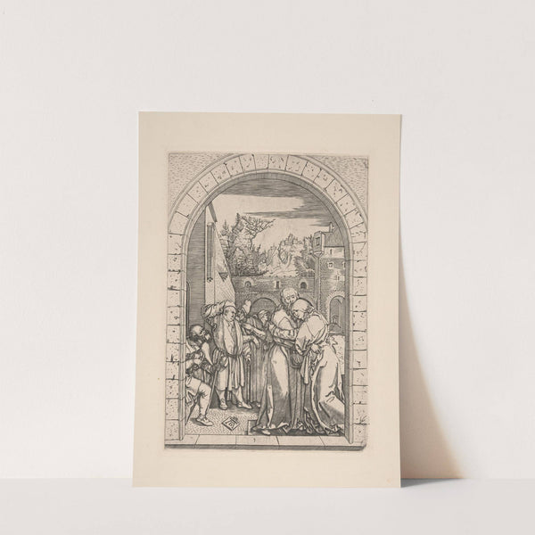 03 The Meeting of Joachim and Anne at the Golden Gate (1504–1505) by Albrecht Dürer