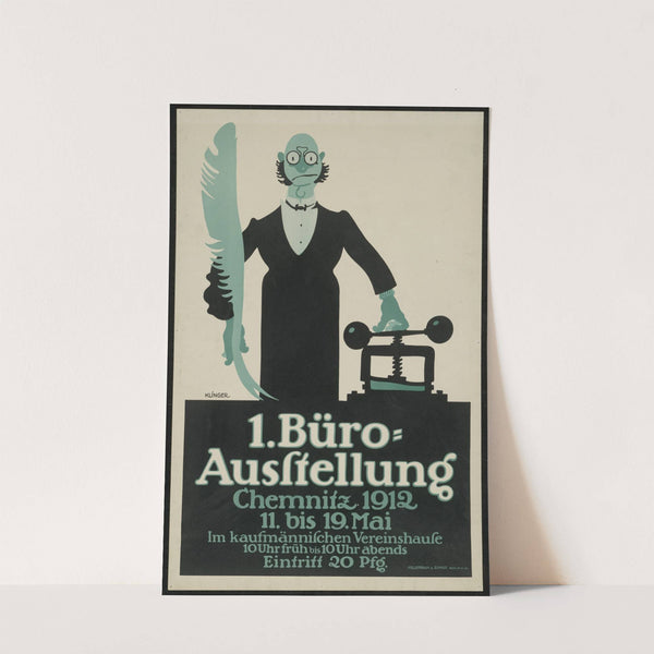 1. Büroausstellung in Chemnitz (1912) by Julius Klinger
