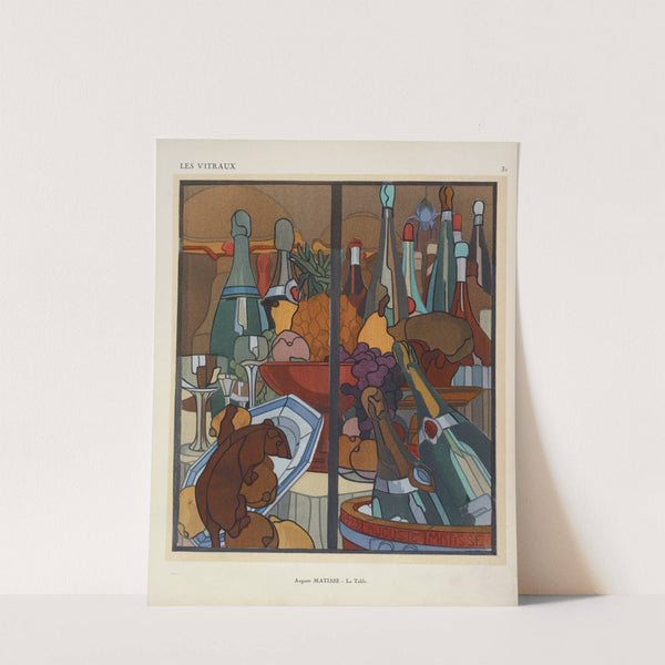 1, La table, au Pavillon du Vitrail (A. D.), appartenant au restaurant 'Montmartre Soupers.' by Jacques Gruber