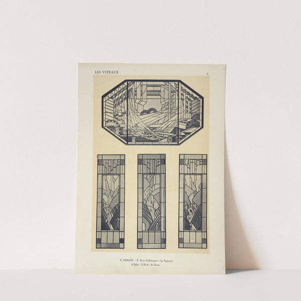 1, La tapisserie, au Pavillon de Limoges ; 2, L'Église ; 3, L'École by Jacques Gruber