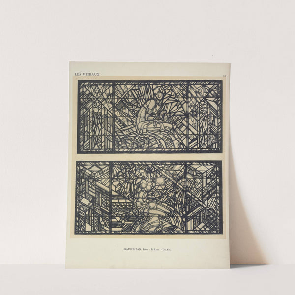 1, Le luxe ; 2, Les artes, au Pavillon de la Société Anonyme Mauméjean Frères by Jacques Gruber