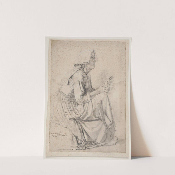 1. studie til billedet med kvinderne ved Fontainen i A. (1845) by Elisabeth Jerichau Baumann