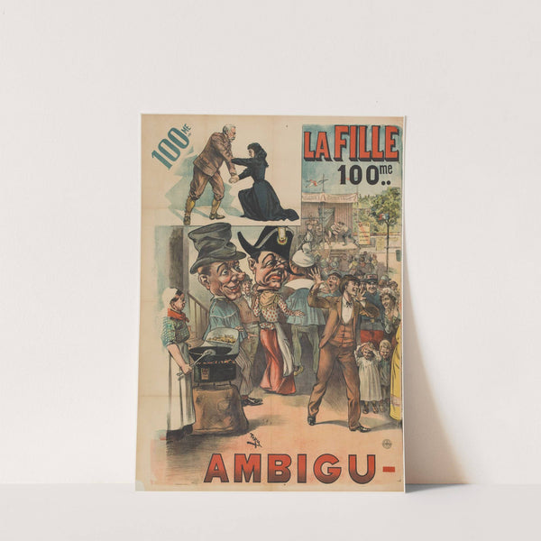 100.me, La Fille du garde-chasse, 100.me, immense succès, Ambigu (1901) by Cândido de Faria