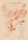 110e dîner du Gornet 6 Mars 1907 Président M. Quentin-Bauchart Menu A mon ami Quentin Bauchart (1907)