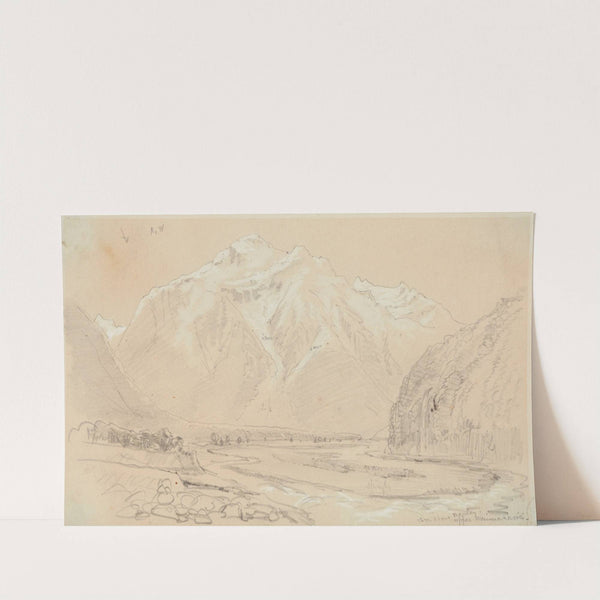 12 miles above the Bealey, Upper Waimakariri by Nicholas Chevalier