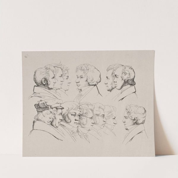 12 Portrætter Rom 1825 (1825) by Ernst Meyer