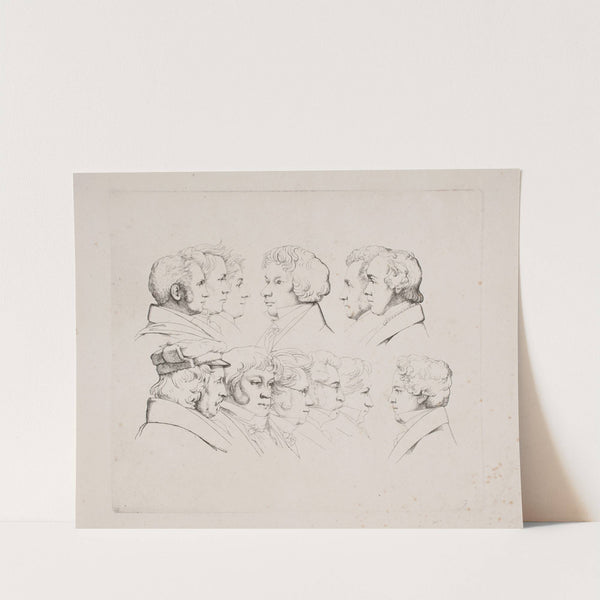 12 portrætter Rom 1825 (1825) by Ernst Meyer