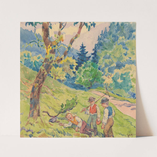 12. – Three Men at the Edge of the Woods (1932) by Gustáv Mallý