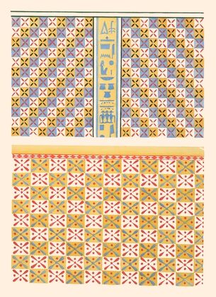 13. Plafond du Tombeau D’anna (n° 81), 14. Plafond du Tombeau de Menkheper (n° 79)