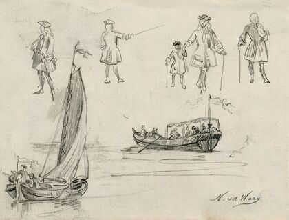 17de eeuwse figuurtjes en bootjes