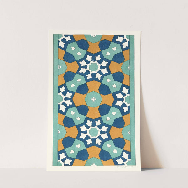 18 plates of ornamental tiles from the Afghan Boundary Commission Pl 01 (1884) by Afghan Boundary Commission