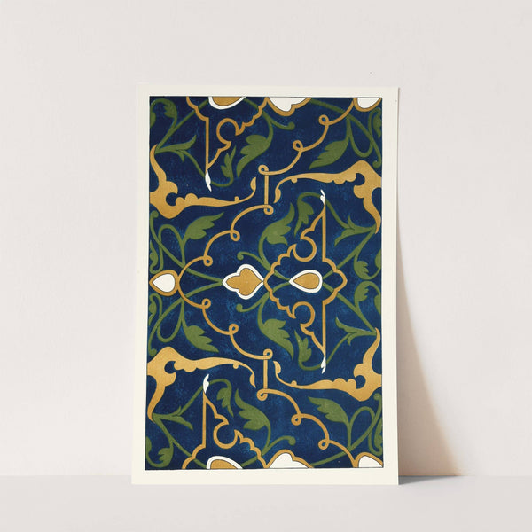 18 plates of ornamental tiles from the Afghan Boundary Commission Pl 15 (1884) by Afghan Boundary Commission