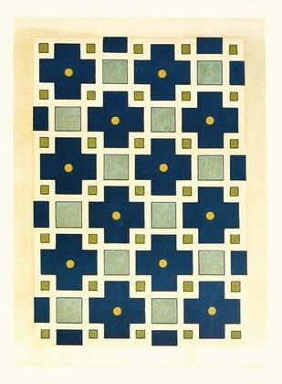 18 plates of ornamental tiles from the Afghan Boundary Commission Pl 18