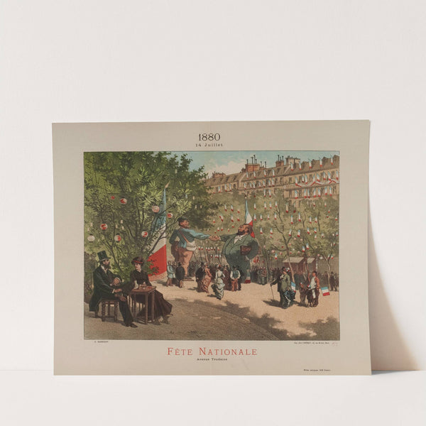 1880 14 juillet Fête Nationale Avenue Trudaine by Gustave Maincent