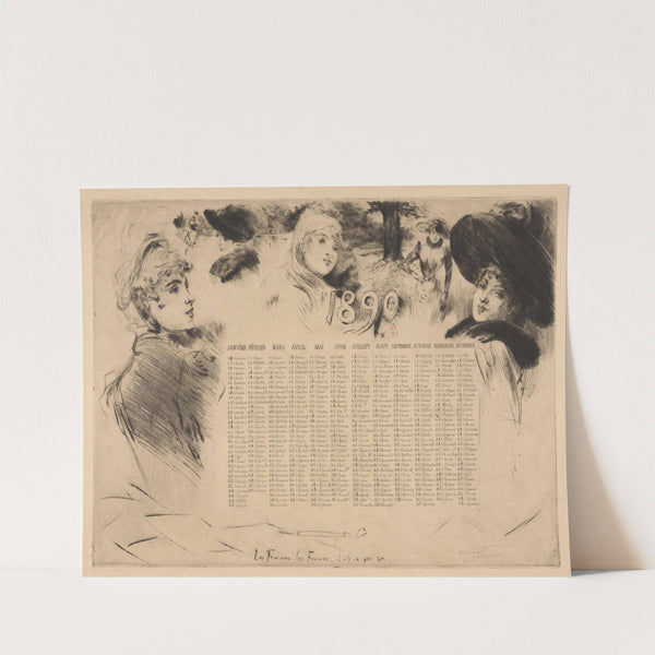 1890 Les Femmes, les femmes . . . Il n’y a que ca . . . (1890) by Henry Somm