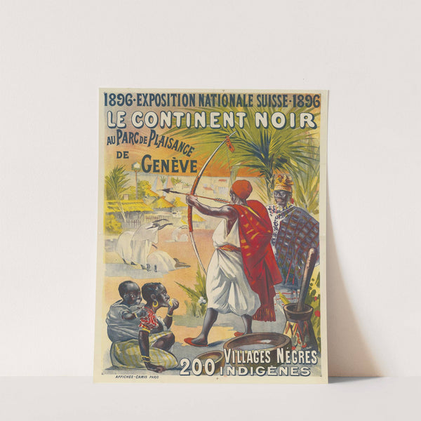 1896-Exposition nationale suisse-1896. Le Continent noir au parc de Plaisance de Genève (1896) by Imp. Camis