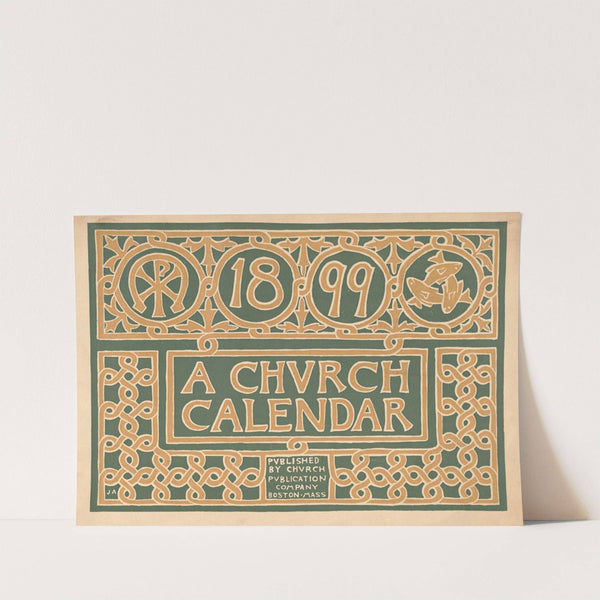 1899, a church calendar by Anonymous