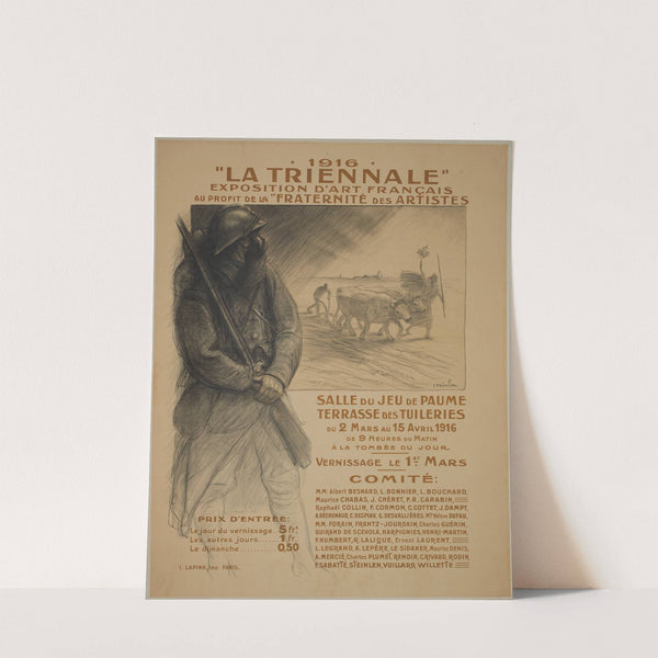 1916. La triennale. Exposition d’art français au profit de la fraternité des artistes (1916) by Théophile Alexandre Steinlen