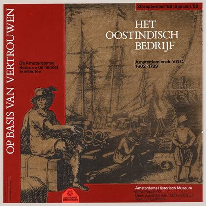 1988-1989, ontwerp voor affiche tentoonstelling Het Oostindisch bedrijf en Op basis van vertrouwen (1988 (1))