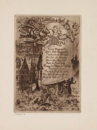 1er dîner du Moulin à Sel, le 7 mai 1904, sous la présidence de Rabelais — size preview