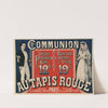 1ère communion. Au Tapis rouge, 65 & 67 rue du Faubourg St Martin (1875) by Eugène Pichot