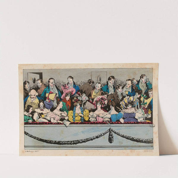 1ere Loge d’un théâtre (1830) by Félix Fortuné Delarue