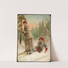 2 women skiing