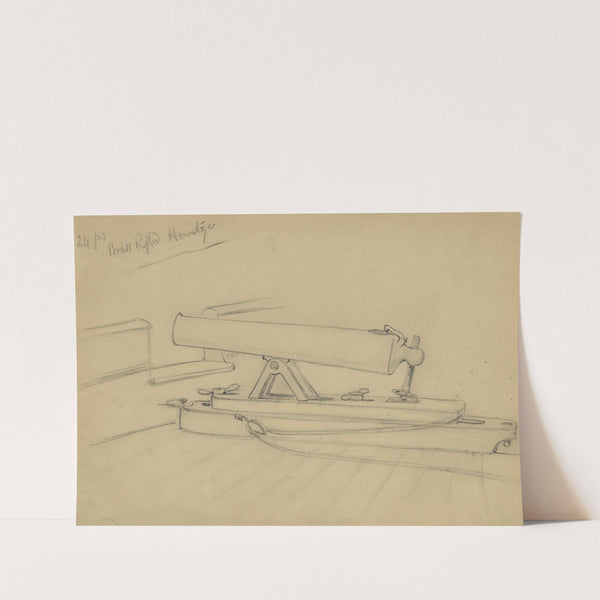 24 pd brass rifled Howitzer (1860-1865) by Alfred Rudolph Waud