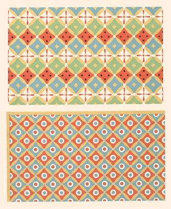 27. Plafond du Tombeau de Nekht-Mîn (n° 87), 28. Plafond du Tombeau n° 91 (Anonyme)