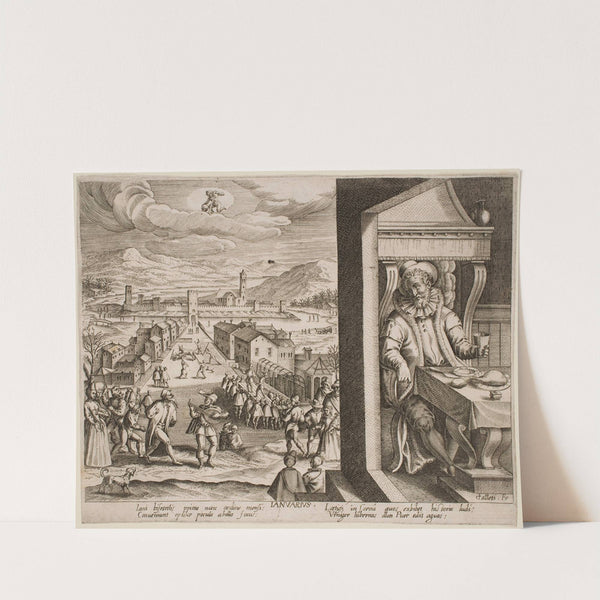 January (1610) by Jacques Callot