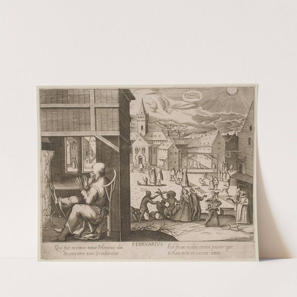 February (1610) by Jacques Callot