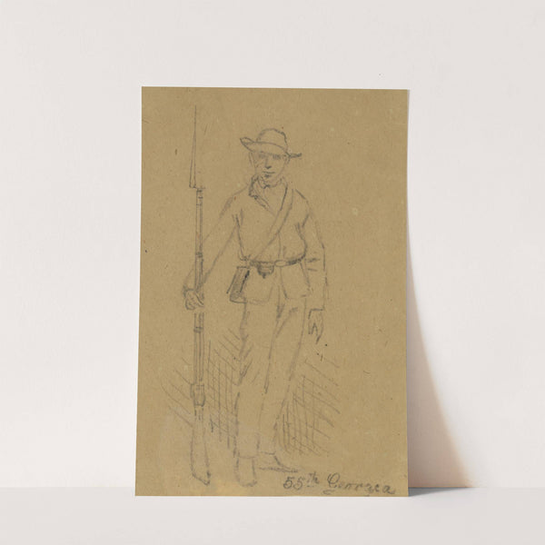55th Georgia (1860-1865) by Alfred Rudolph Waud