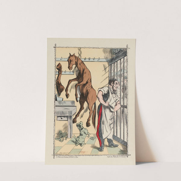 (6 heures du matin) la queue à la boucherie by Faustin Betbeder