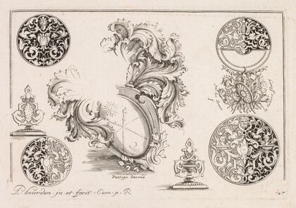 #7 from ‘Livre second essais de gravjre’ second book of Engraved Designs (c. 1703)