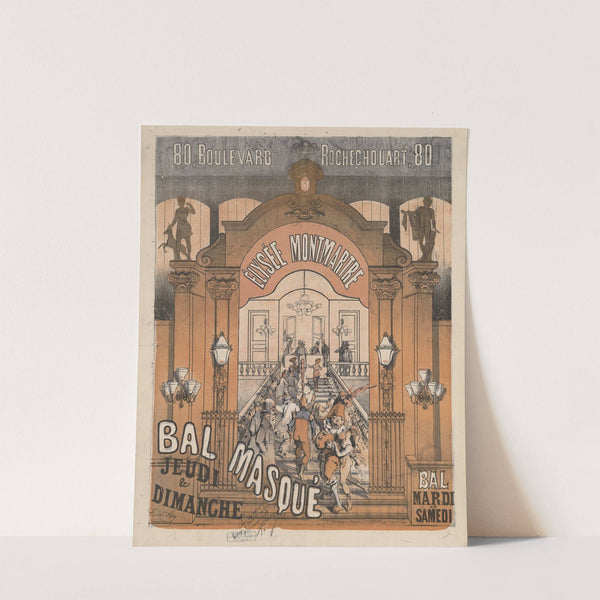 80, boulevard Rochechouart.Elysée-Montmartre. bal masqué jeudi et dimanche, bal mardi et samedi (1877) by Imp. Emile Lévy