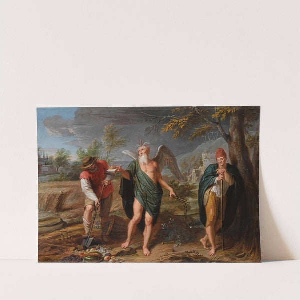 Allegory Of Time, Work And Idleness by Caspar Jacob Van Opstal The Younger