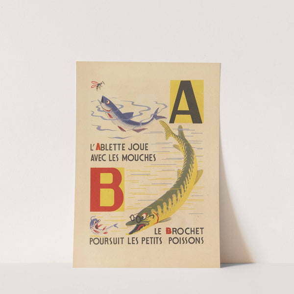 A. B. C.; Alphabet des petits poissons et des gros Pl.03 (1944) by Maurice Lorrain