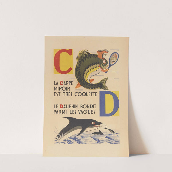 A. B. C.; Alphabet des petits poissons et des gros Pl.04 (1944) by Maurice Lorrain