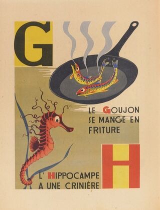 A. B. C.; Alphabet des petits poissons et des gros Pl.06 (1944)