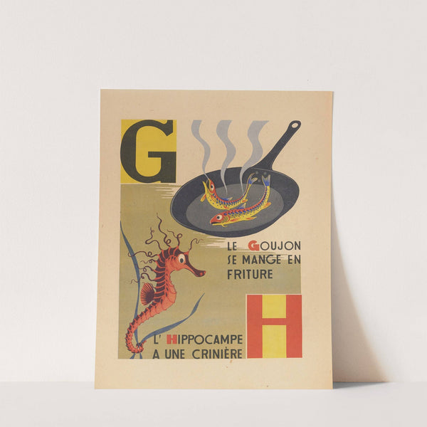 A. B. C.; Alphabet des petits poissons et des gros Pl.06 (1944) by Maurice Lorrain