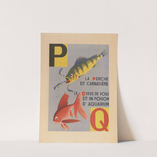 A. B. C.; Alphabet des petits poissons et des gros Pl.10 (1944) by Maurice Lorrain