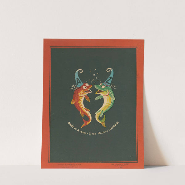 A. B. C.; Alphabet des petits poissons et des gros Pl.16 (1944) by Maurice Lorrain