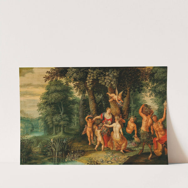 A Bacchanal with Ceres and Satyrs by Antwerp School