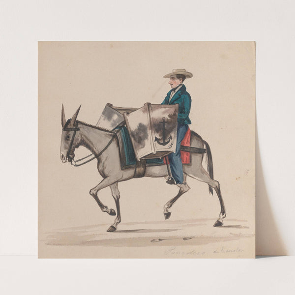 A baker on horseback by Francisco Fierro