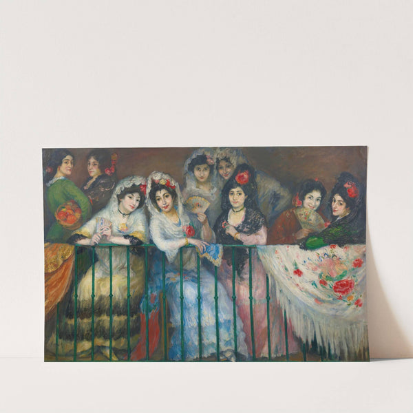 A Balcony At The Bullfight by Ricard Canals i Llambí