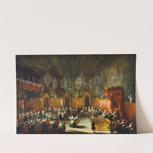 A ball in honour of Anna Maria Luisa de’ Medici, Electress Palatine and daughter of the Grand Duke Cosimo III of Tuscany by Antonio Stom