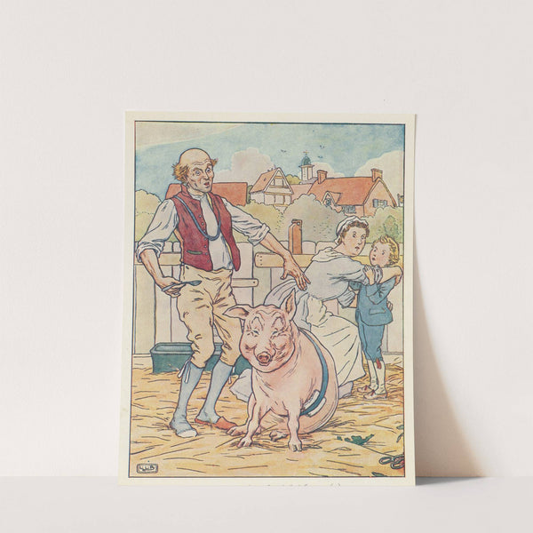 A bandaged sow by Leonard Leslie Brooke