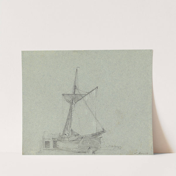 A Barge by John Linnell