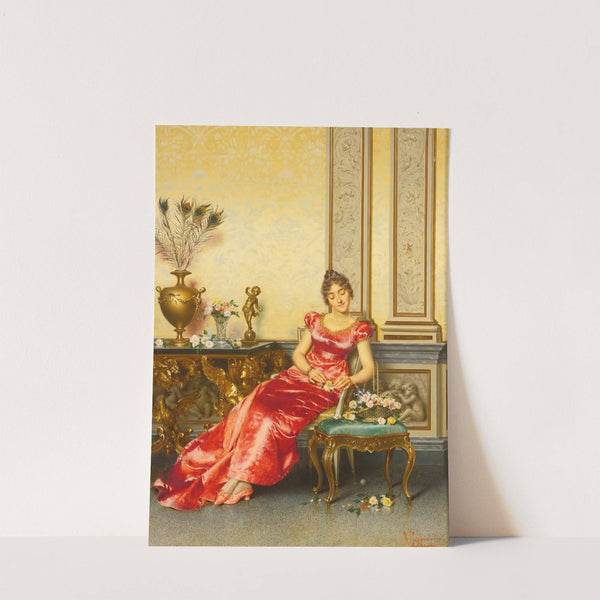 A Basket Of Flowers by Vittorio Reggianini