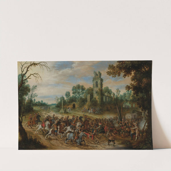 A Battle Before Some Ruins (1638) by Sebastiaen Vrancx